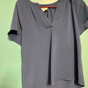OAK Women's Blouse in Blue/Grey